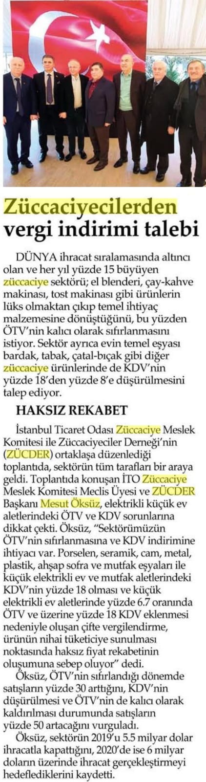 Zücder İstanbul Gazetesi 21.01.2020