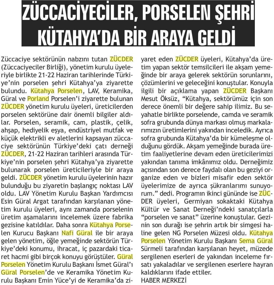 Zücder Uşak Ufuk 25.06.2019